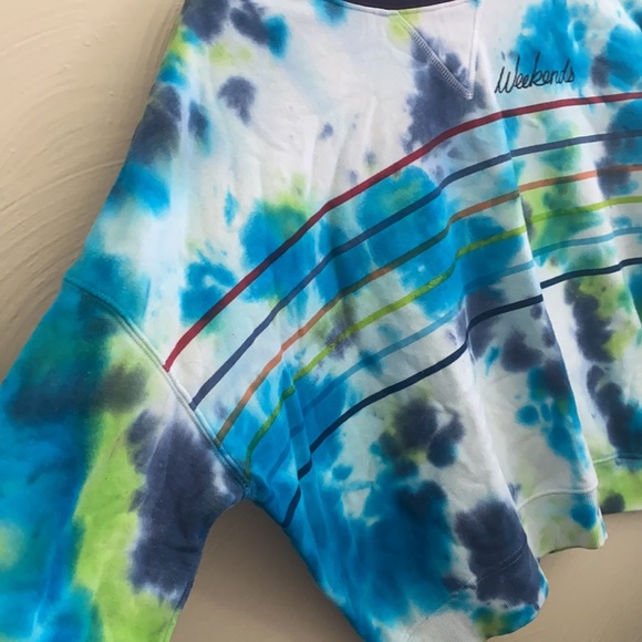 Cropped crew neck tie dye - Picture 2 of 5